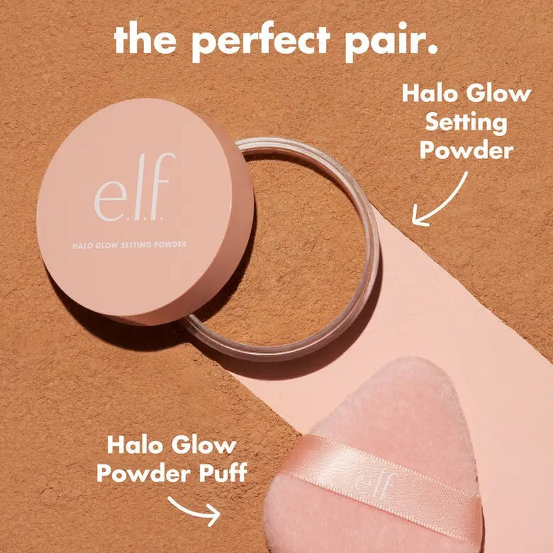 e.l.f. Halo Glow Powder Puff | Reusable Velour Face Puff