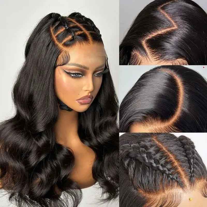 Tuneful 13x6 Body Wave Lace Front Human Hair Wig — Pre-Plucked 180% Density HD Lace