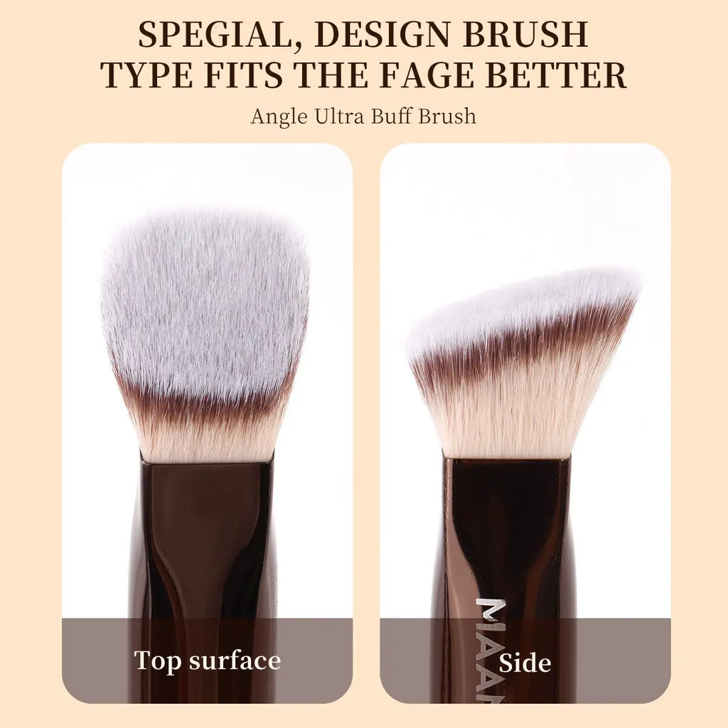 Maange 28-Piece Makeup Brush Set | Brushes, Puffs & Storage Box