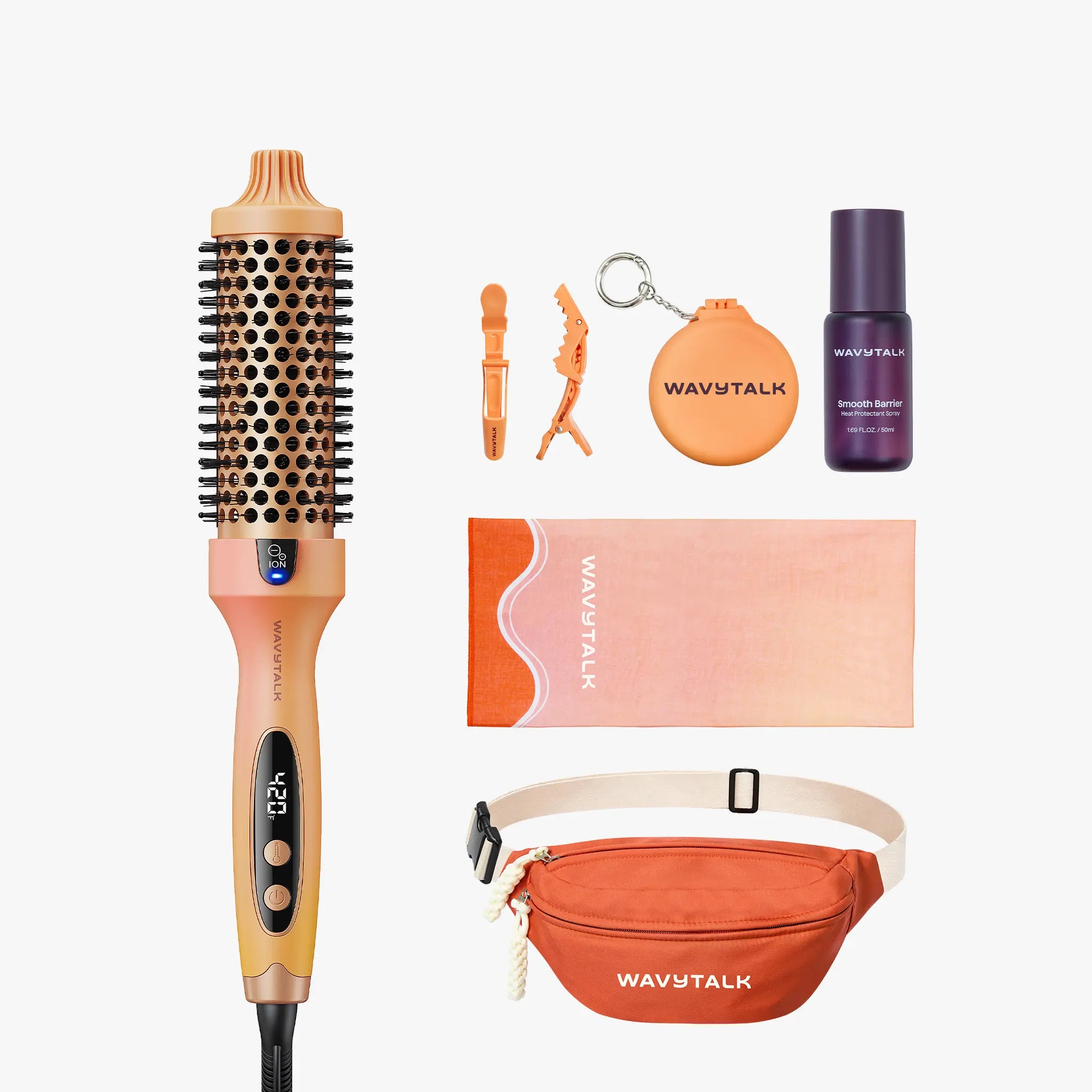 Wavytalk Blowout Boost Ionic Thermal Brush | LED Heated Brush