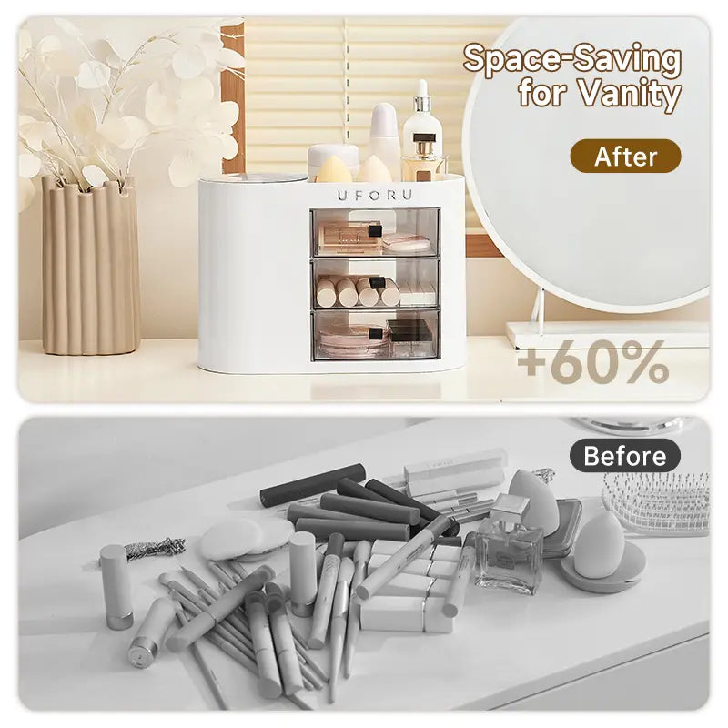 UFORU Makeup Organizer with Drawers | Vanity Cosmetic Storage