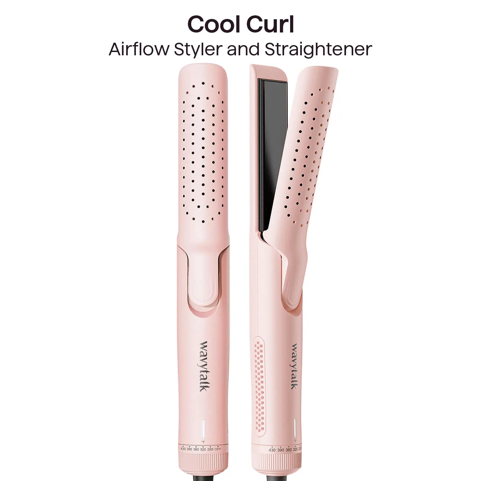 Wavytalk Whirlwind Curl | 360° Airflow Straightener & Curler