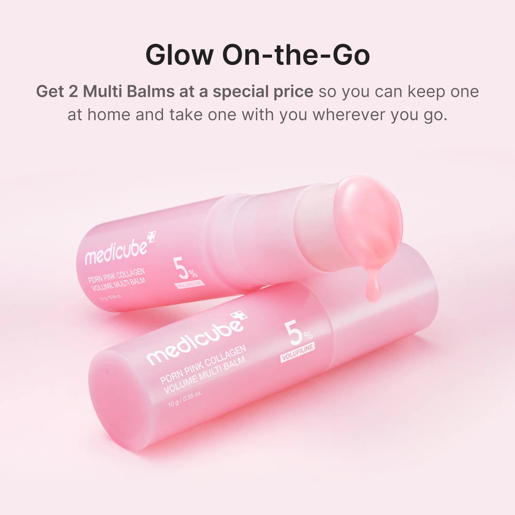 Medicube PDRN Pink Collagen Volume Multi Balm | Korean Skincare Stick