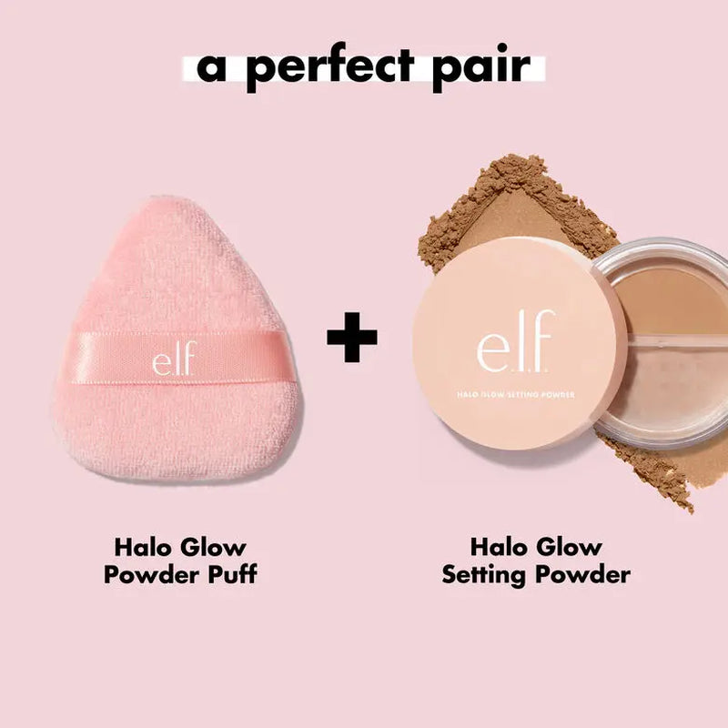 e.l.f. Halo Glow Powder Puff | Reusable Velour Face Puff