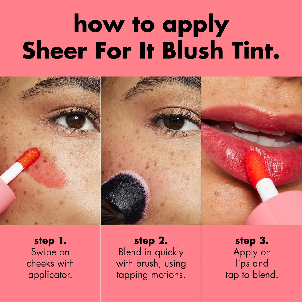 e.l.f. Sheer For It Blush Tint & Lip Stain | Multi-Use Tint