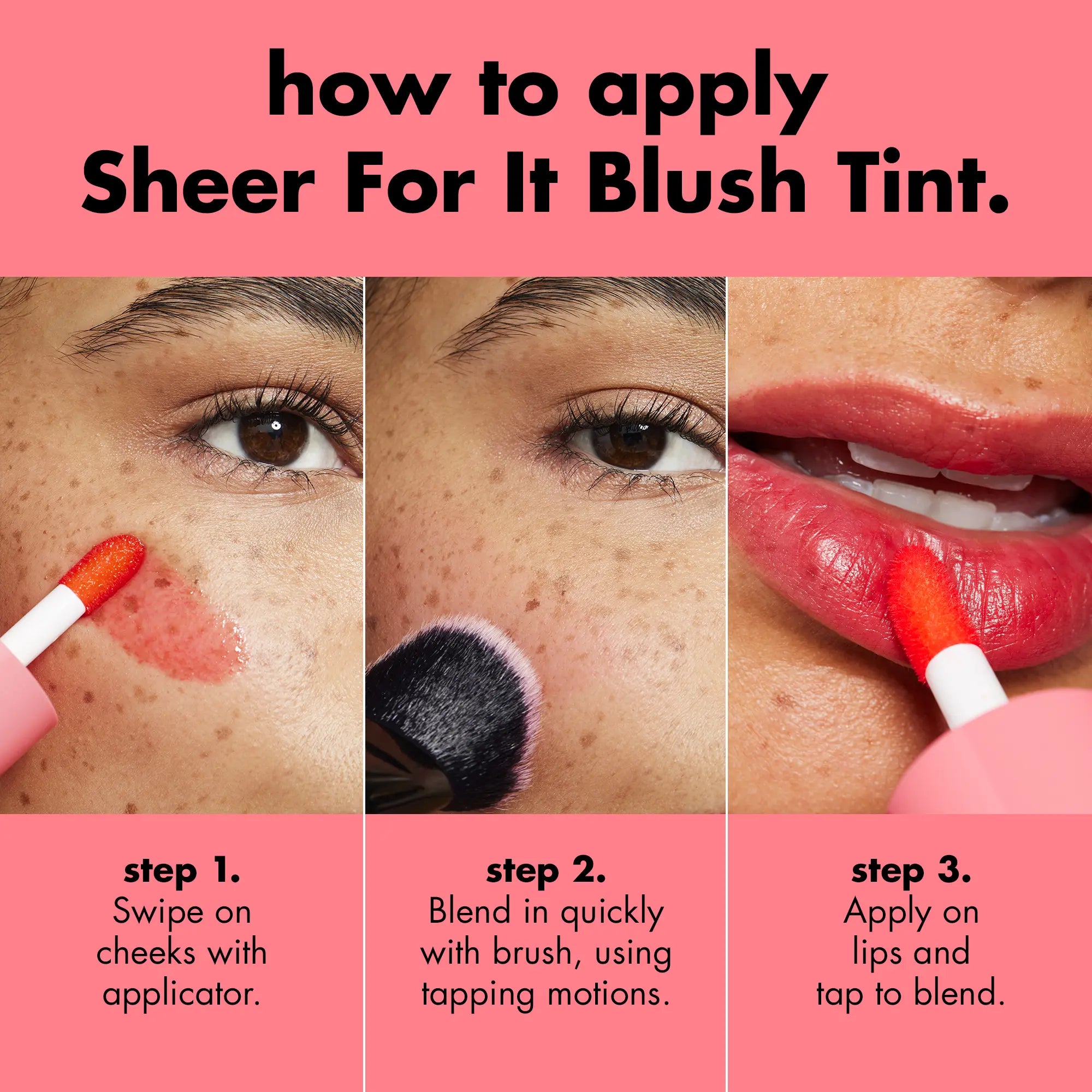 e.l.f. Sheer For It Blush Tint & Lip Stain | Multi-Use Tint