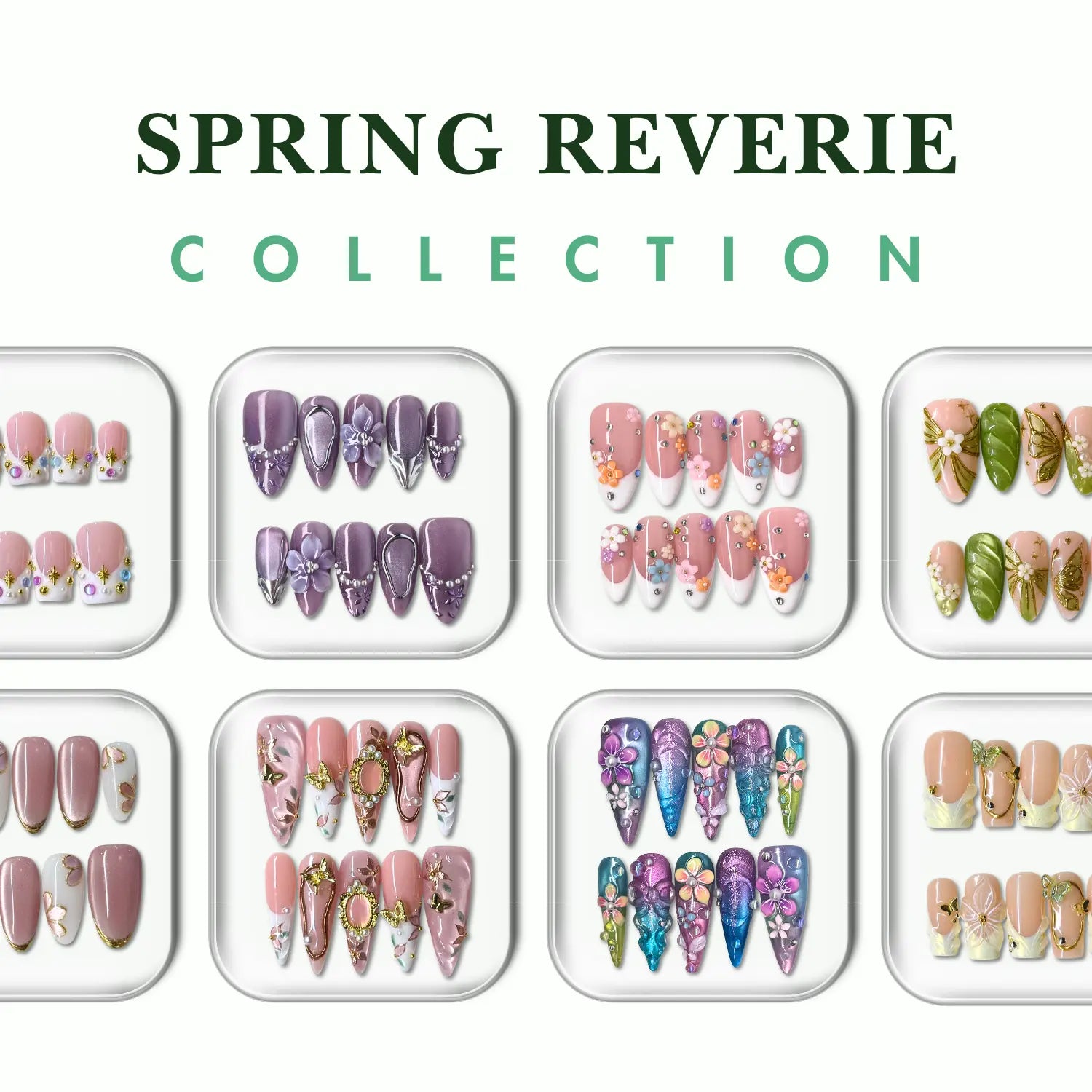 Nailphoria Spring Reverie Collection — Handmade Press-On Nails