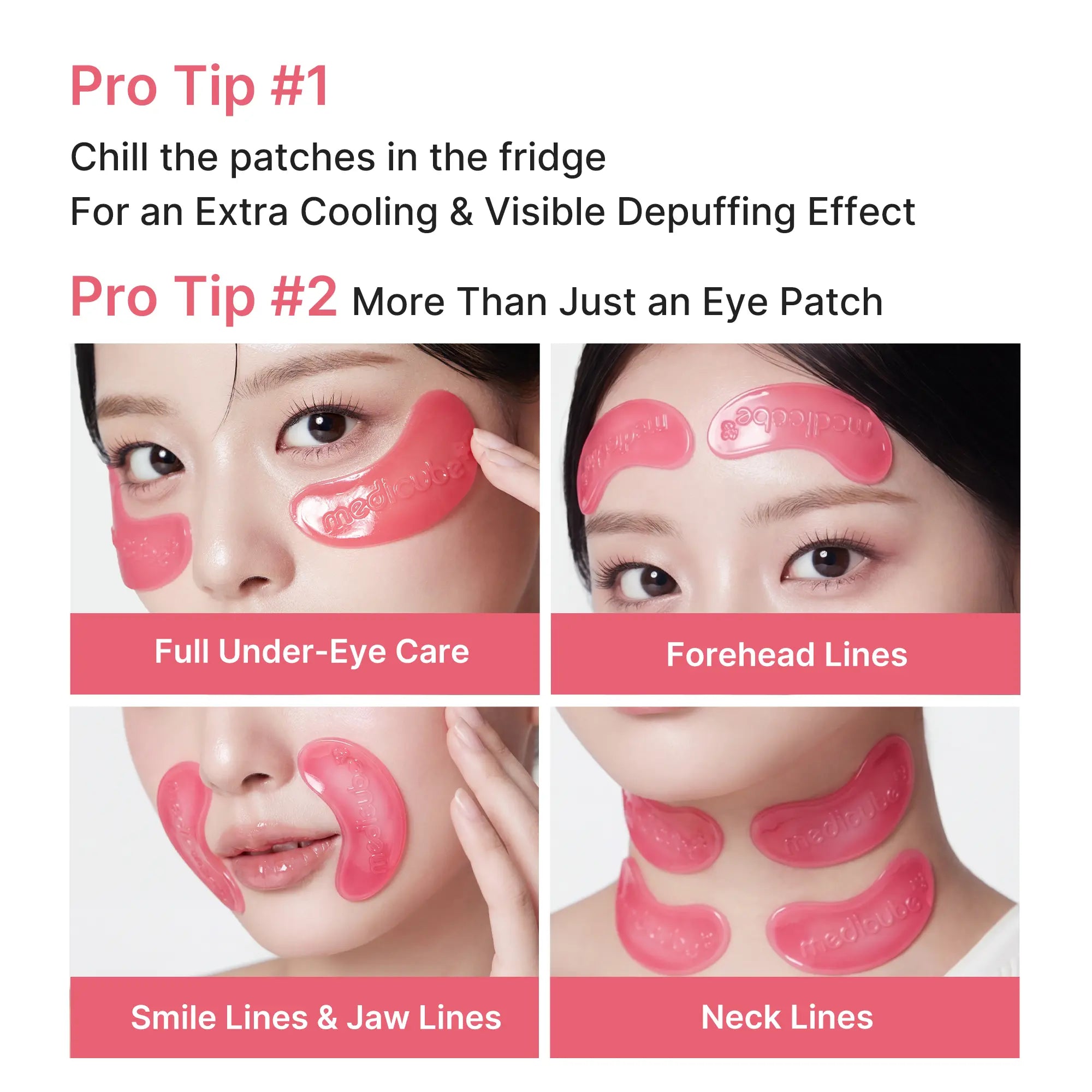 Medicube PDRN Pink Collagen Jelly Eye Mask | Hydrogel Eye Patches