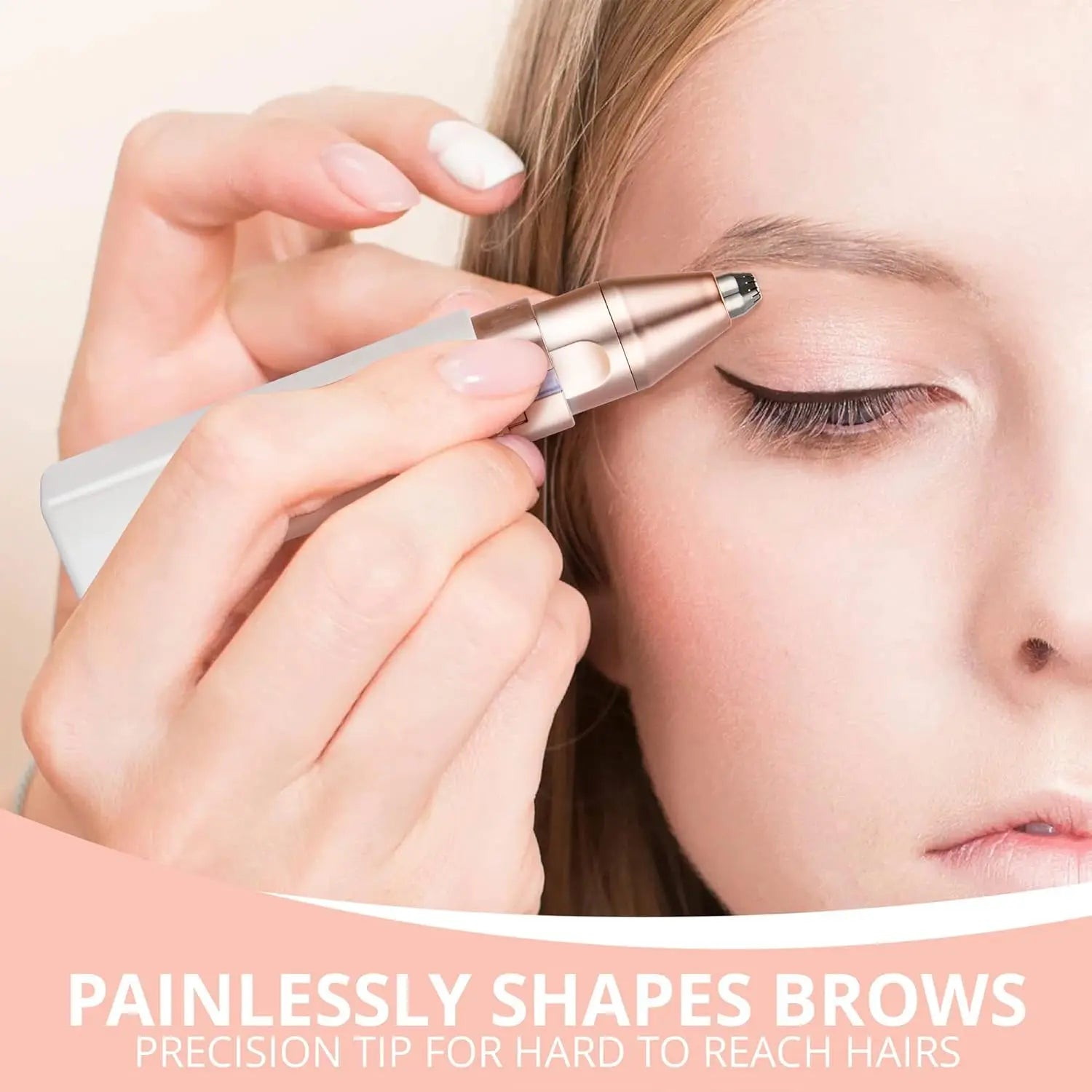 2-in-1 Rechargeable Facial & Eyebrow Hair Remover | LED Trimmer