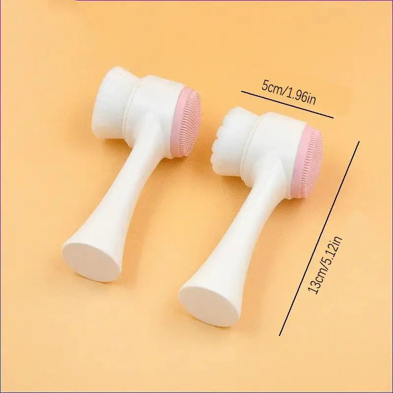 Double-Sided Silicone Face Brush | Facial Cleanser & Massager