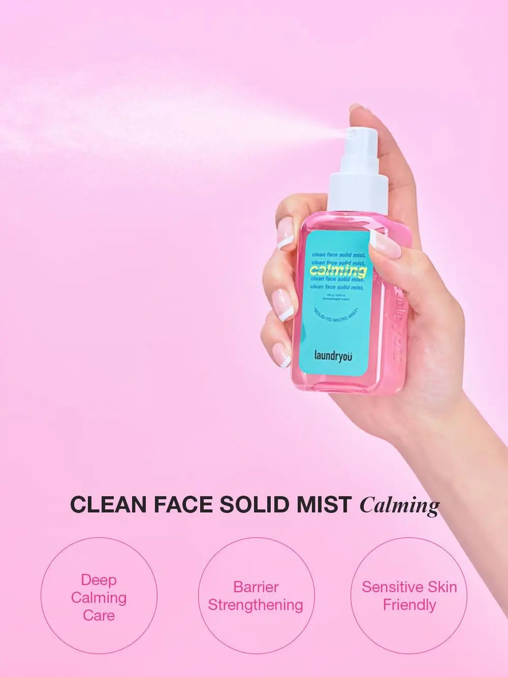 LAUNDRYOU Hydrating Jelly Mist — Probiotic Soothing Facial Spray for Dry Skin Barrier Support