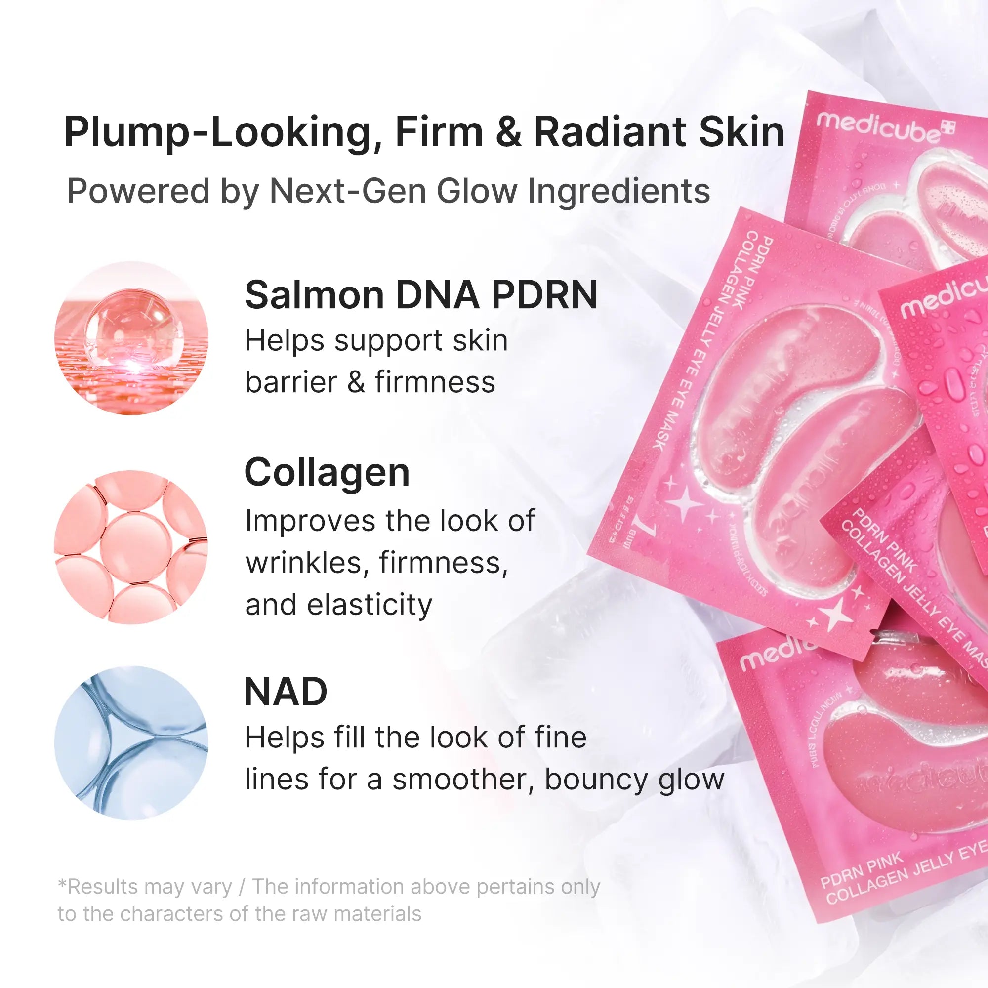 Medicube PDRN Pink Collagen Jelly Eye Mask | Hydrogel Eye Patches