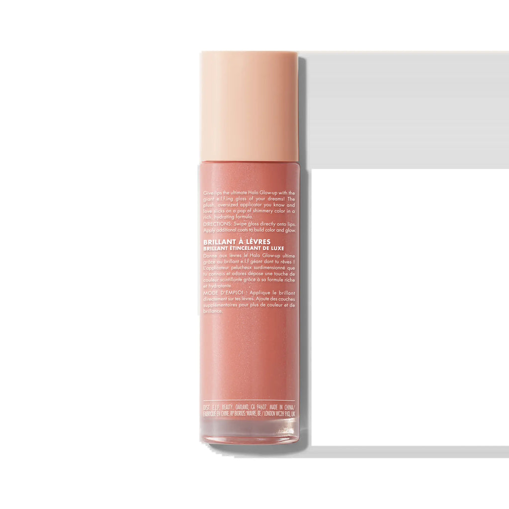 e.l.f. Halo Glow XXLippie Lip Gloss | Jumbo Pink Shimmer Gloss
