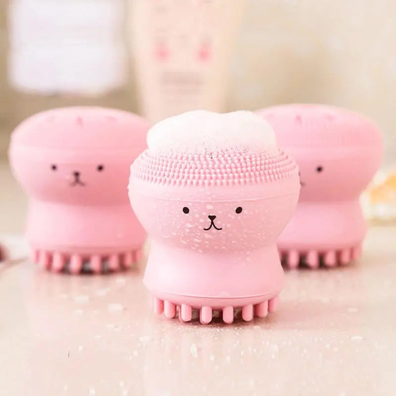 Facial Cleansing Brush with Wrist Strap | Soft Skincare Tool