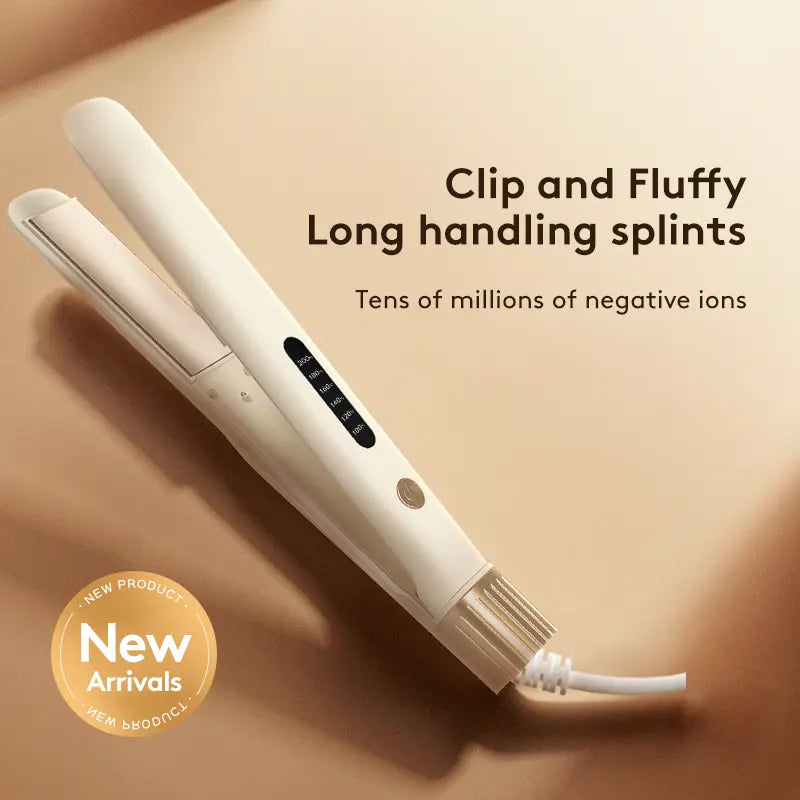 2-in-1 Flat Iron Hair Straightener & Curler | 1 Inch Ionic Styling Tool