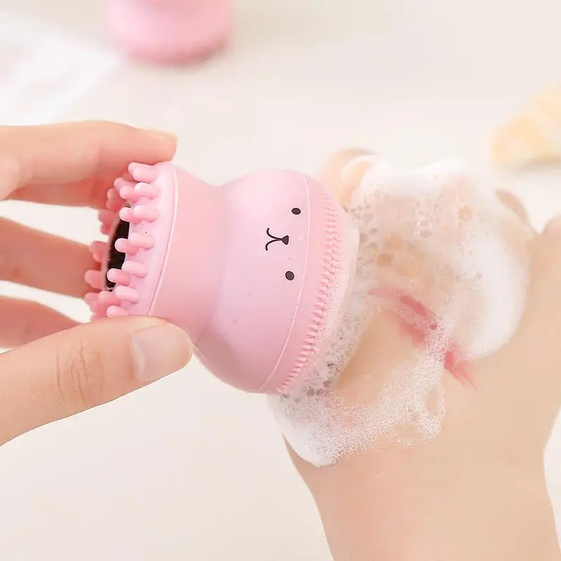 Facial Cleansing Brush with Wrist Strap | Soft Skincare Tool