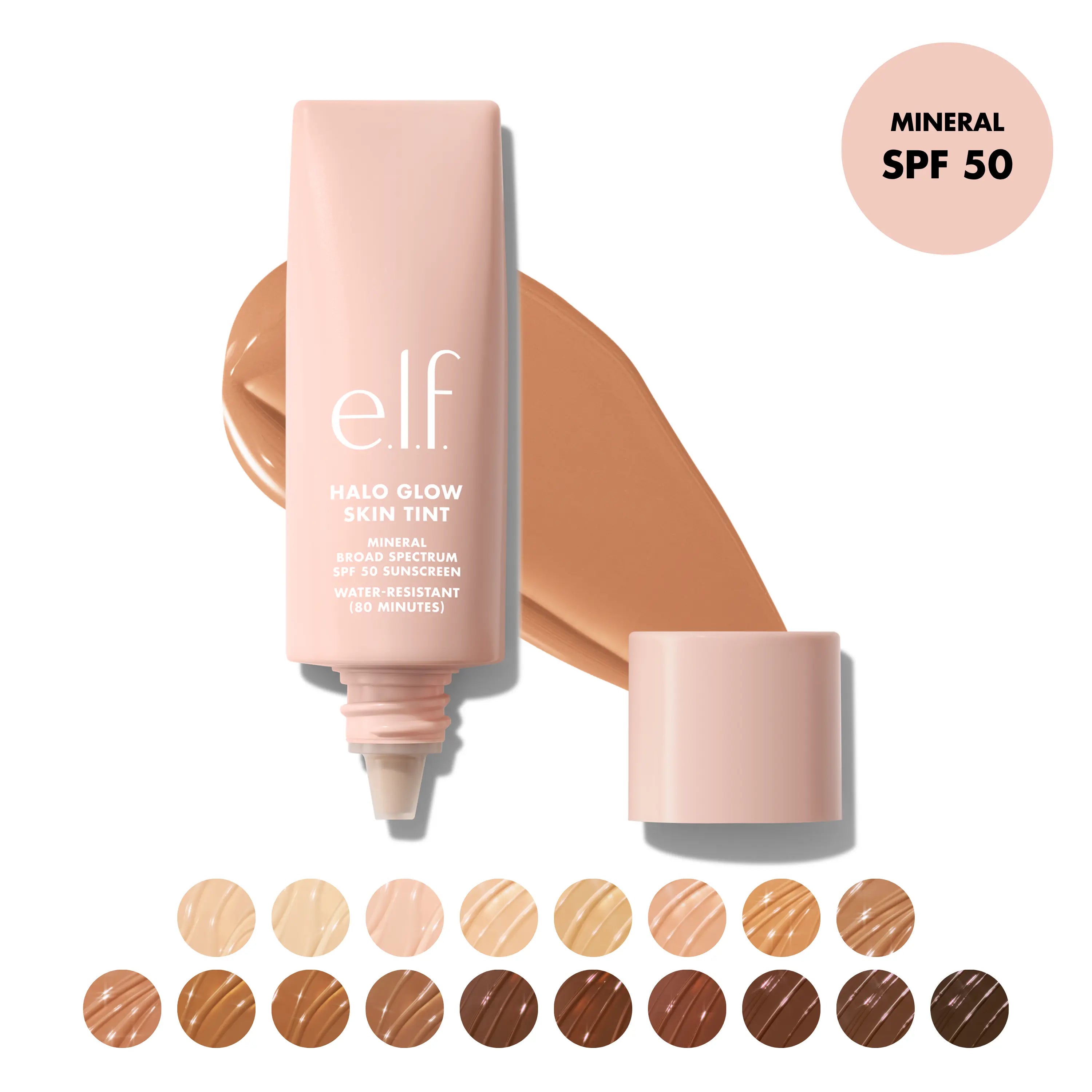 e.l.f. Halo Glow Skin Tint SPF 50 | Hydrating Mineral Skin Tint