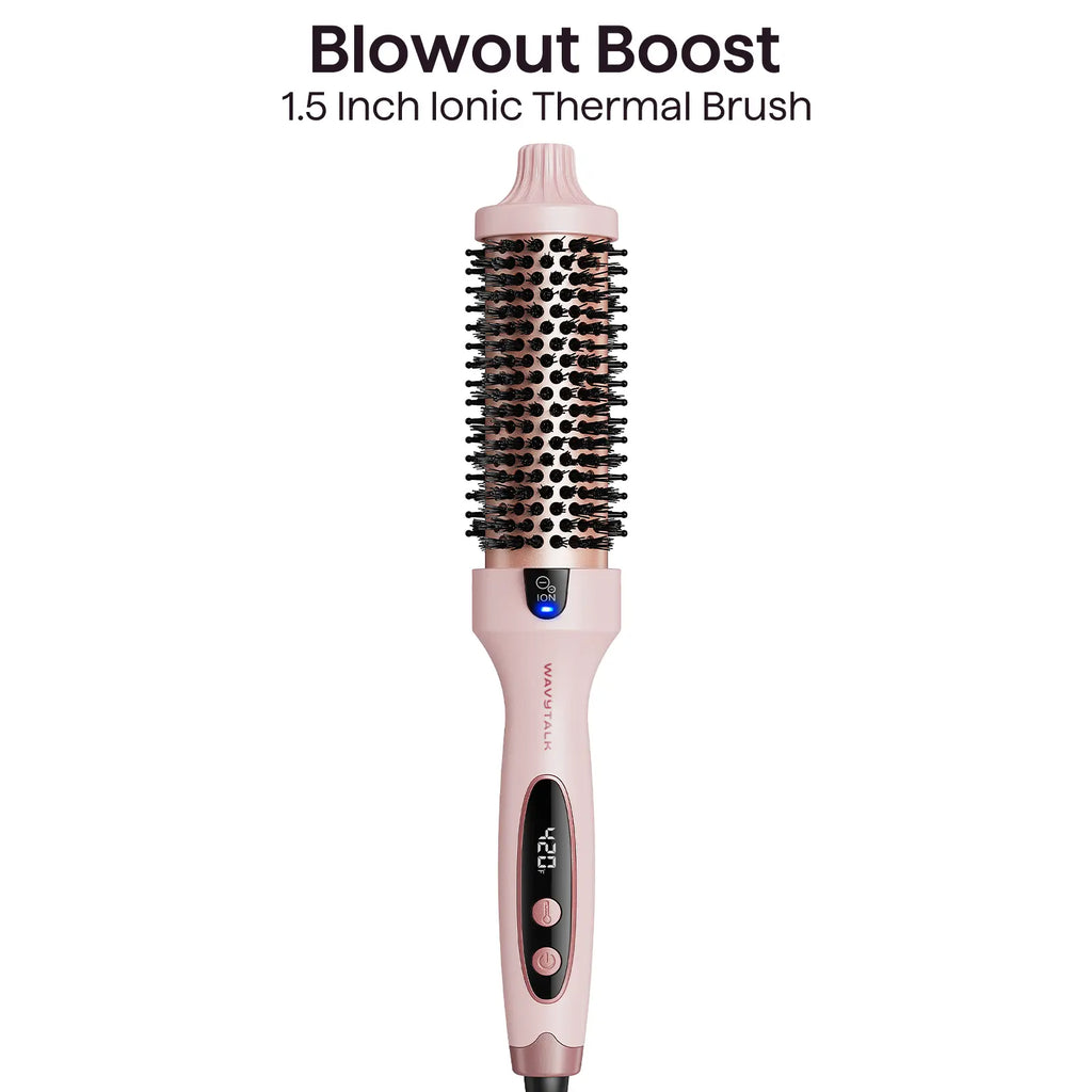Wavytalk Blowout Boost Ionic Thermal Brush | LED Heated Brush