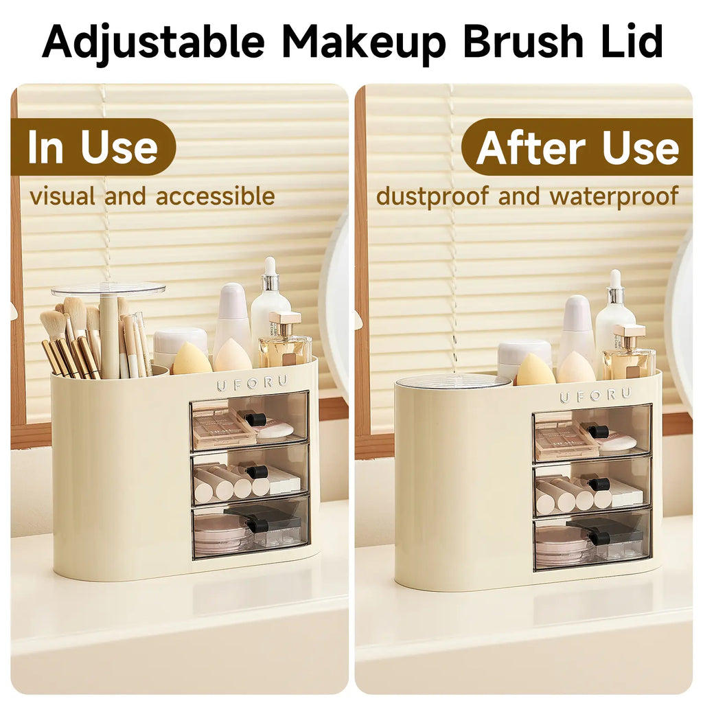 UFORU Makeup Organizer with Drawers | Vanity Cosmetic Storage