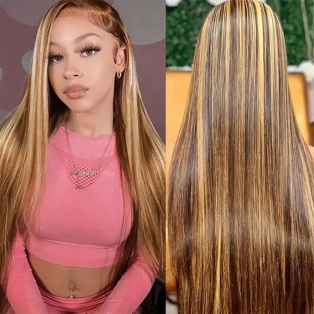 Hot Star P4/27 Highlight 13x6 HD Lace Front Human Hair Wig