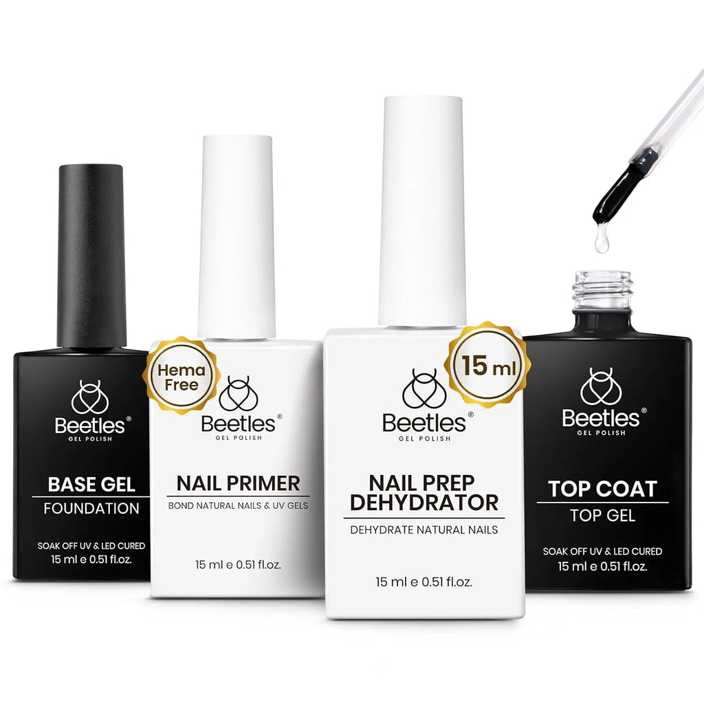 Beetles Tipex Instant Apex Nail Tips | Thick Nail Tips for Flat Nails