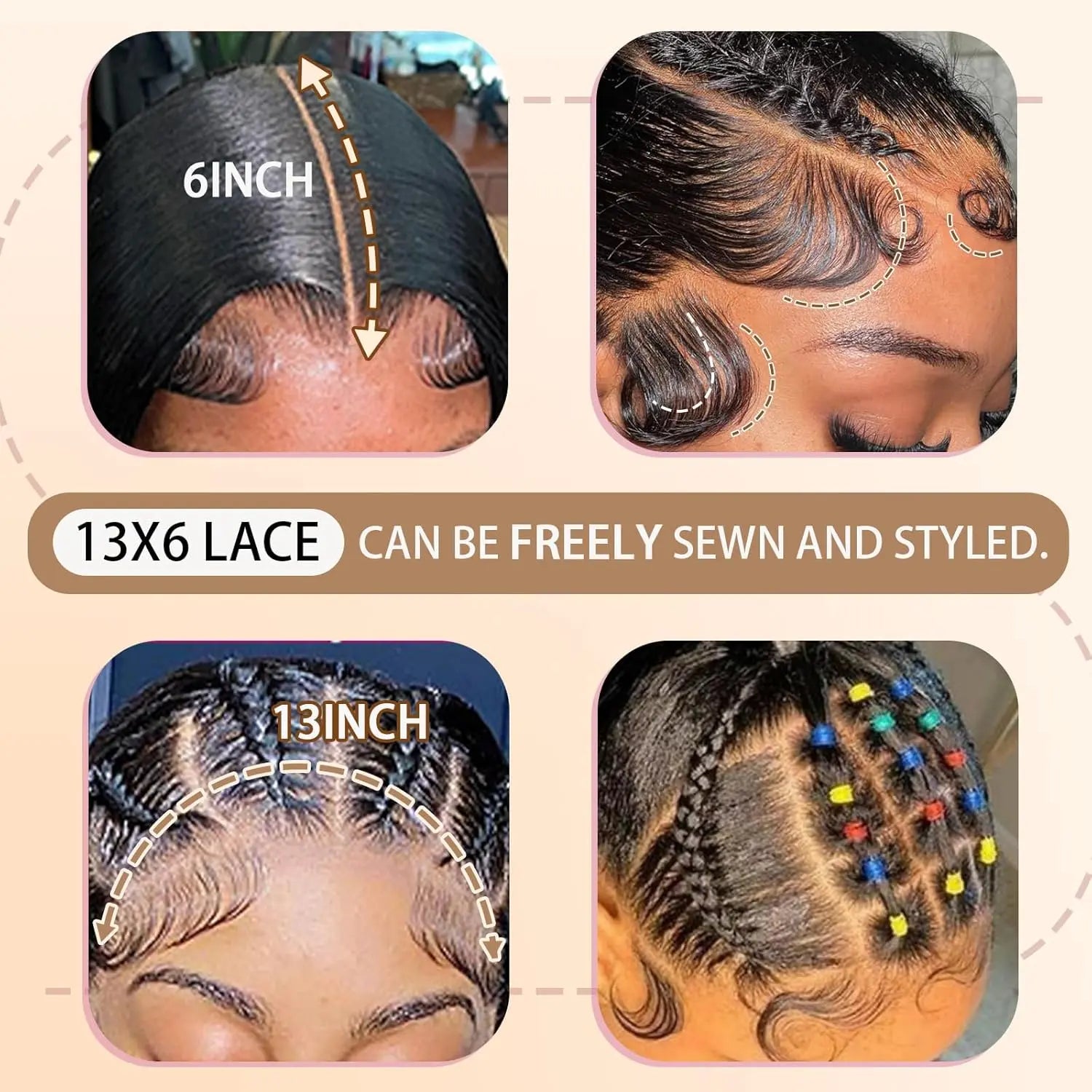 Tuneful 13x6 Body Wave Lace Front Human Hair Wig — Pre-Plucked 180% Density HD Lace