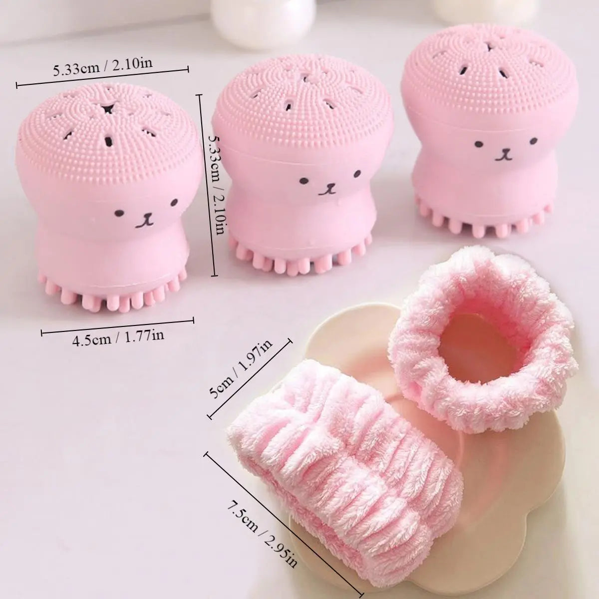 Facial Cleansing Brush with Wrist Strap | Soft Skincare Tool