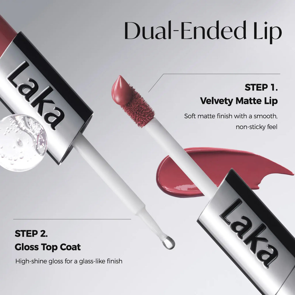 [Laka] Perfect Twin Lip | Dual-Ended Matte Lipstick & Gloss