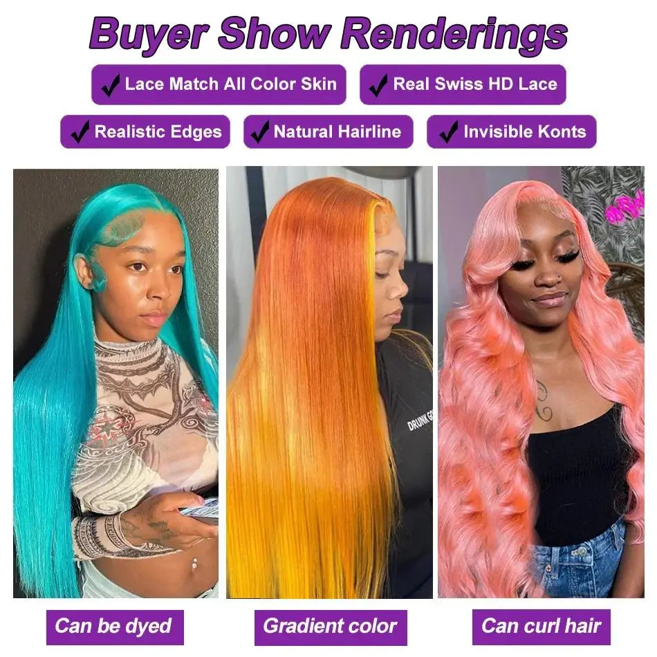 Hot Star 613 Blonde 13x6 HD Lace Front Human Hair Wig