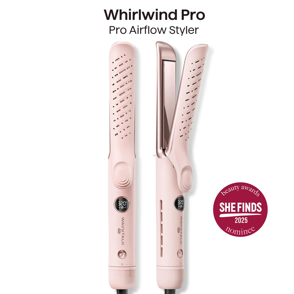 Wavytalk Whirlwind Curl | 360° Airflow Straightener & Curler