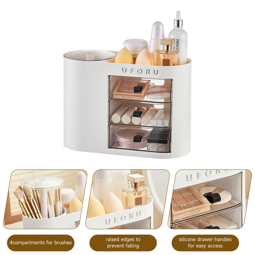 UFORU Makeup Organizer with Drawers | Vanity Cosmetic Storage