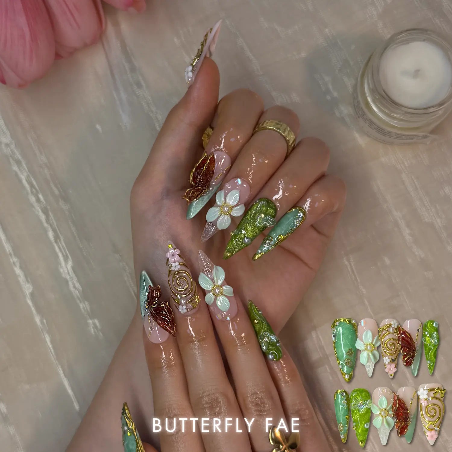 Nailphoria Spring Reverie Collection — Handmade Press-On Nails