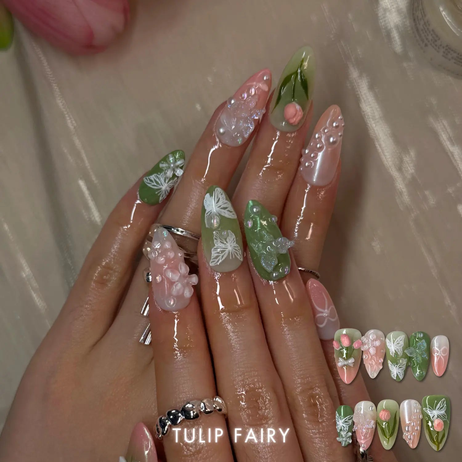 Nailphoria Spring Reverie Collection — Handmade Press-On Nails