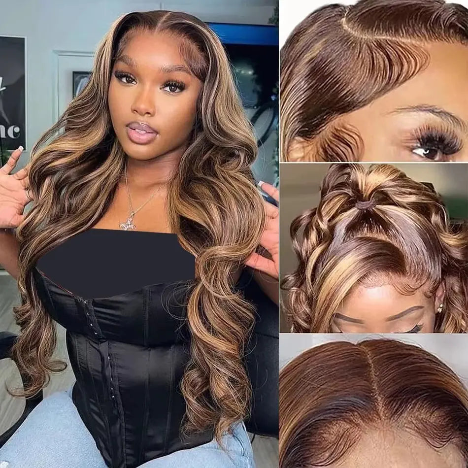 Hot Star P4/27 Highlight 13x6 HD Lace Front Human Hair Wig