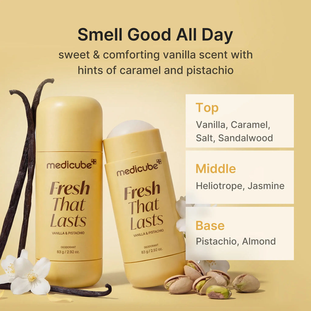 Medicube Vanilla & Pistachio Deodorant | Aluminum-Free Skincare Deodorant
