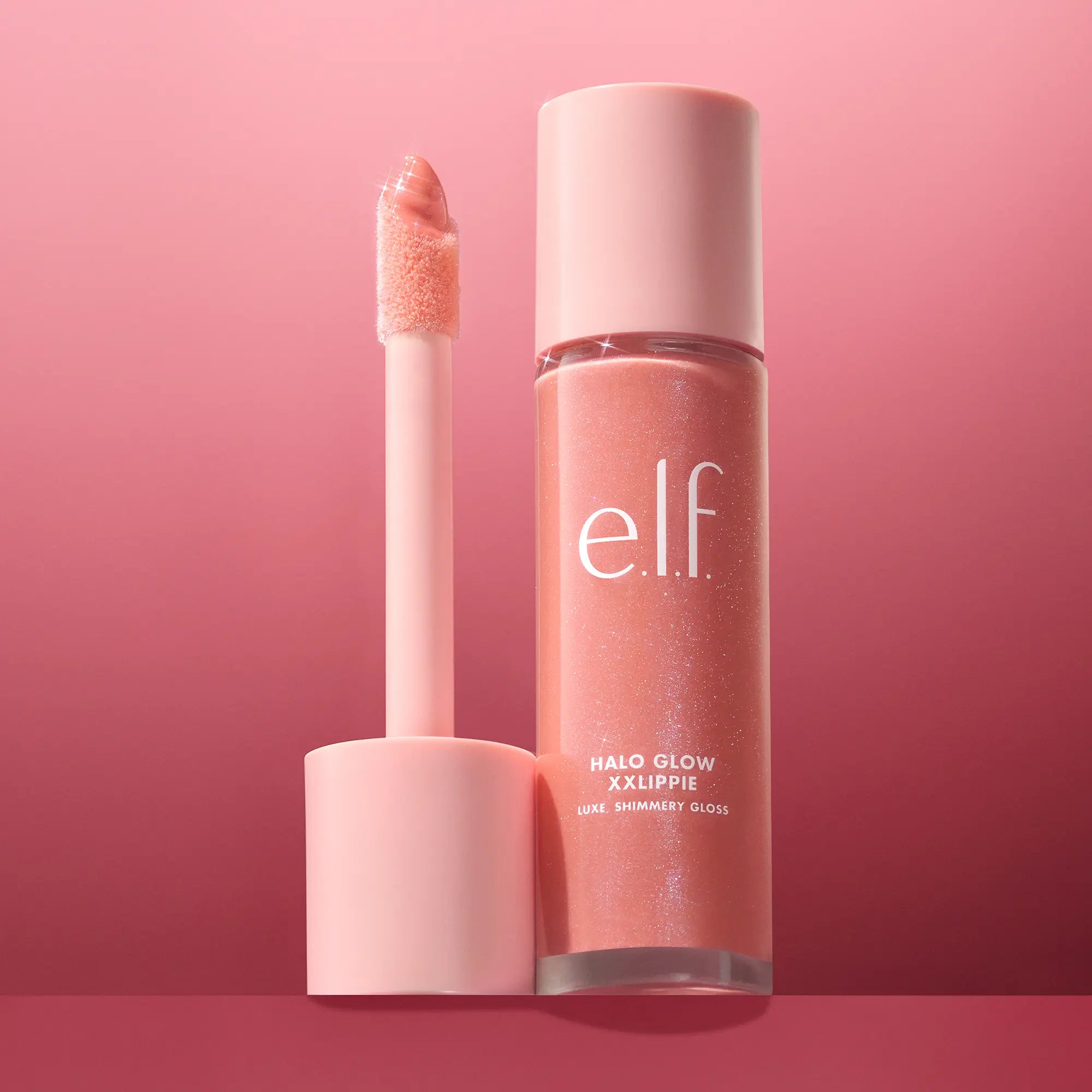 e.l.f. Halo Glow XXLippie Lip Gloss | Jumbo Pink Shimmer Gloss