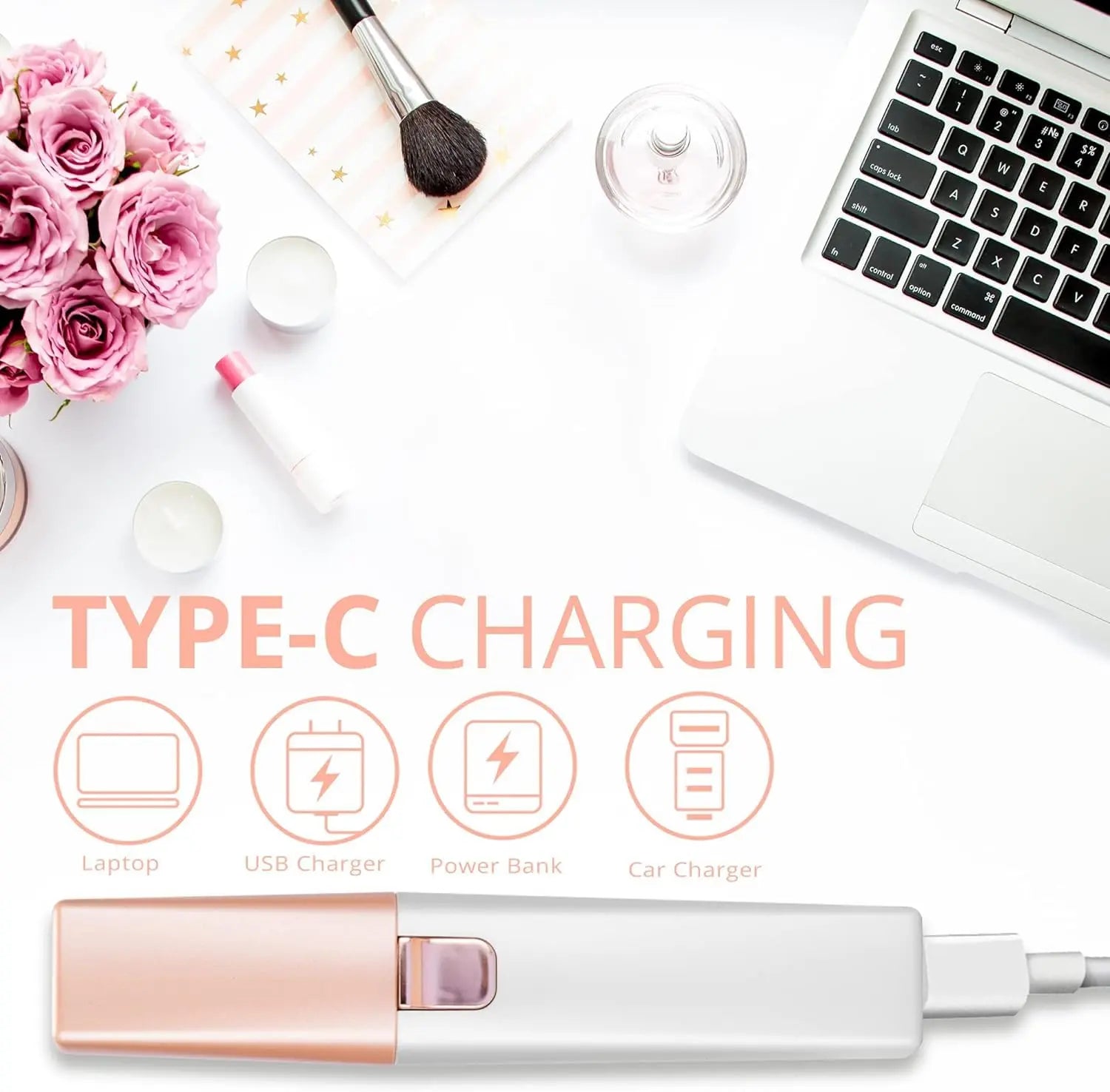 2-in-1 Rechargeable Facial & Eyebrow Hair Remover | LED Trimmer