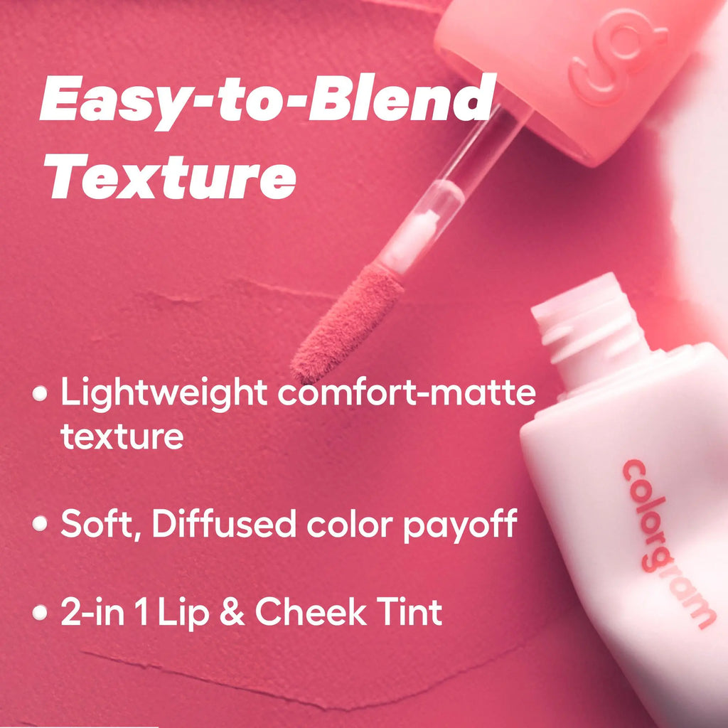COLORGRAM Nude Blur Tint | K-Beauty Lip & Cheek Stain
