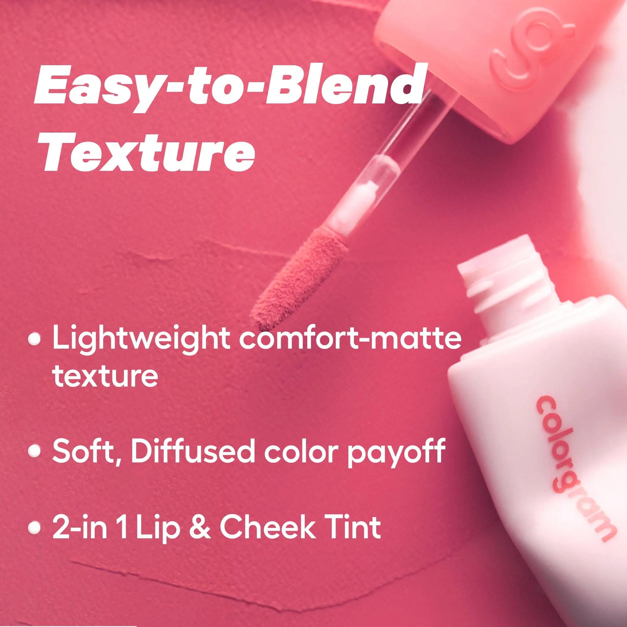 COLORGRAM Nude Blur Tint | K-Beauty Lip & Cheek Stain