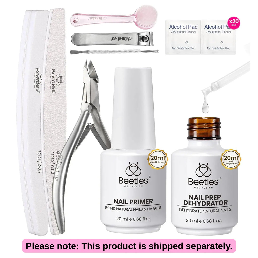Beetles Tipex Instant Apex Nail Tips | Thick Nail Tips for Flat Nails