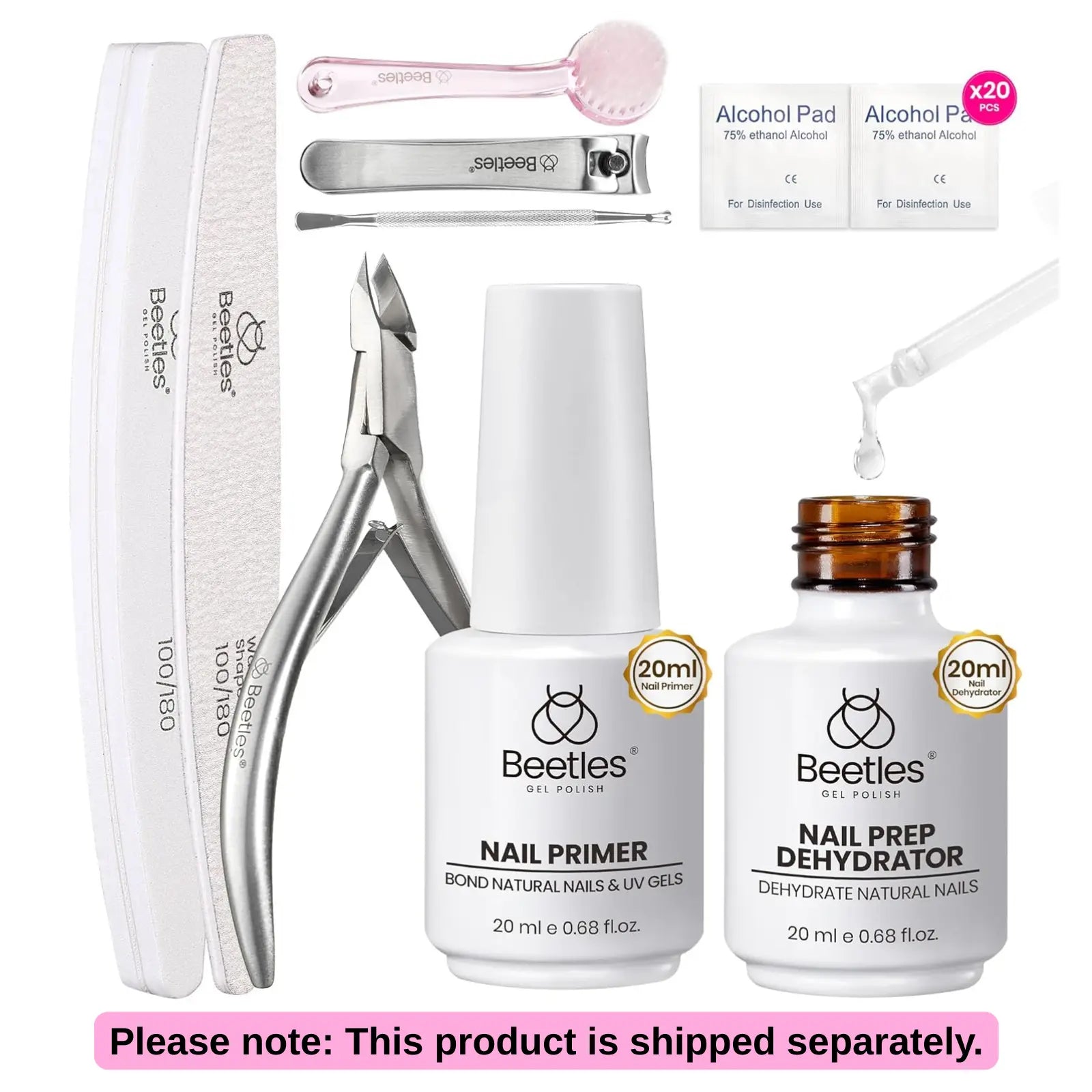 Beetles Tipex Instant Apex Nail Tips | Thick Nail Tips for Flat Nails