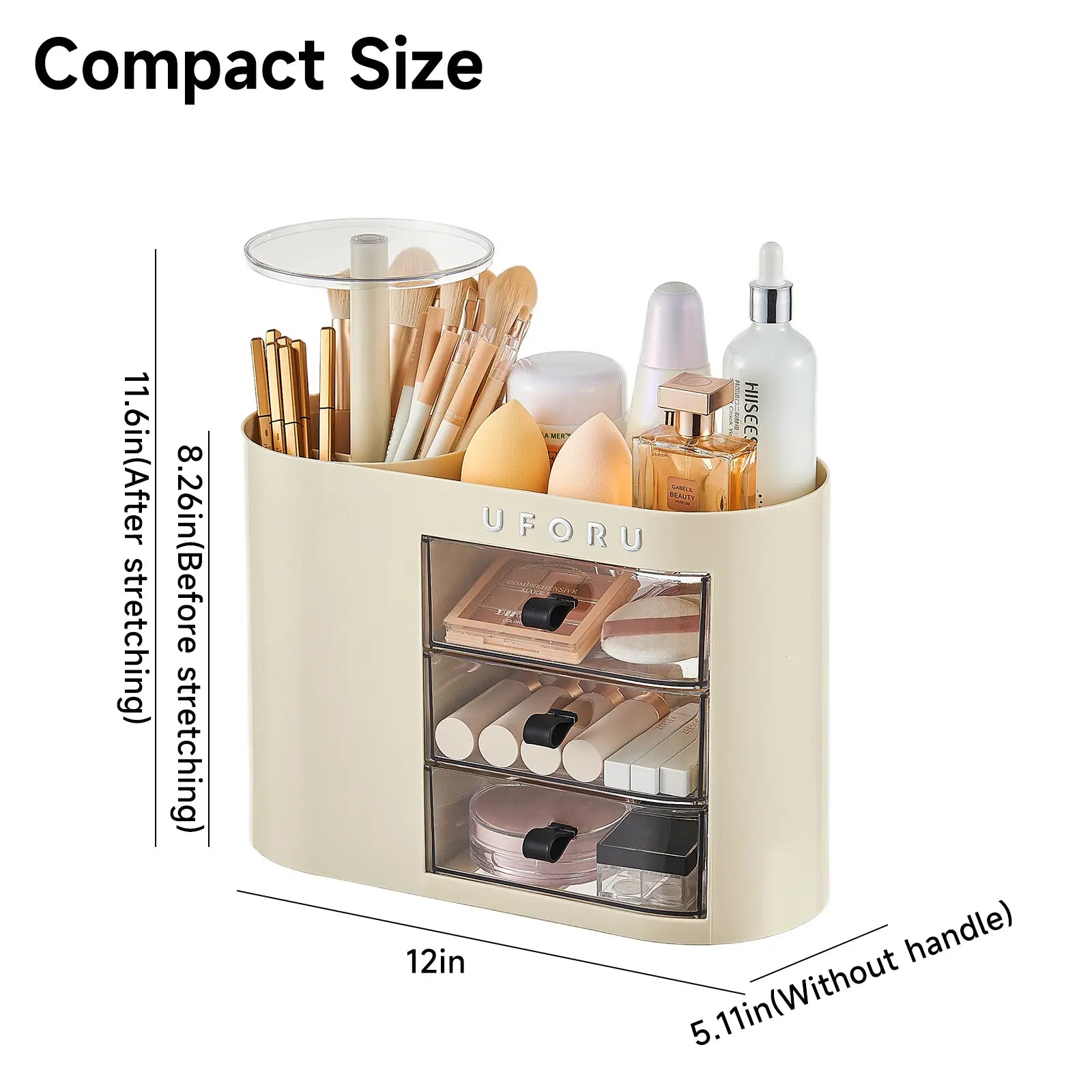 UFORU Makeup Organizer with Drawers | Vanity Cosmetic Storage