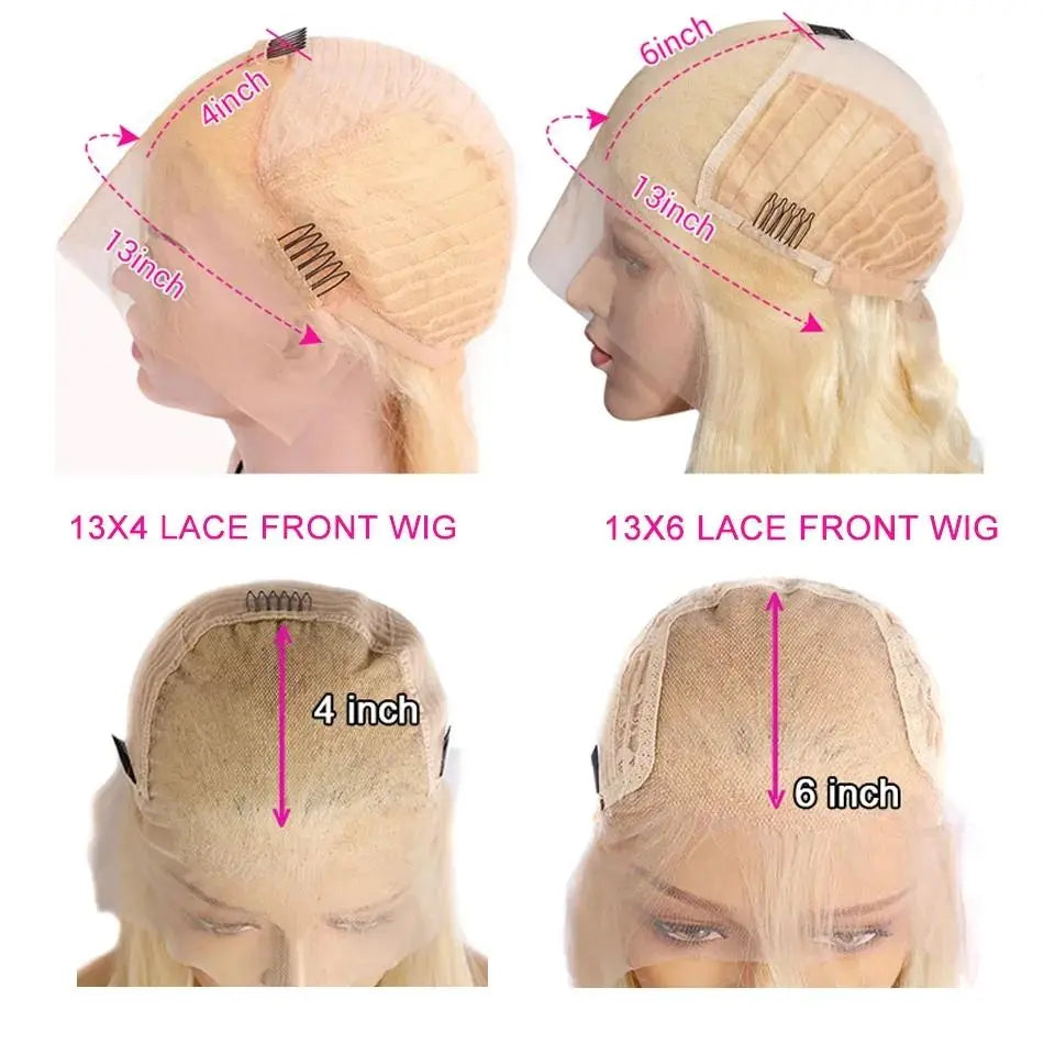 Hot Star 613 Blonde 13x6 HD Lace Front Human Hair Wig