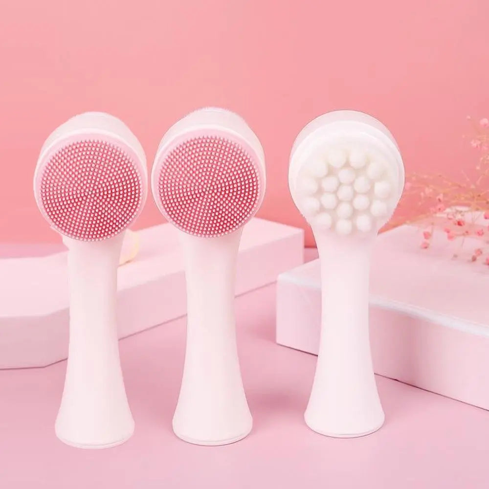 Double-Sided Silicone Face Brush | Facial Cleanser & Massager