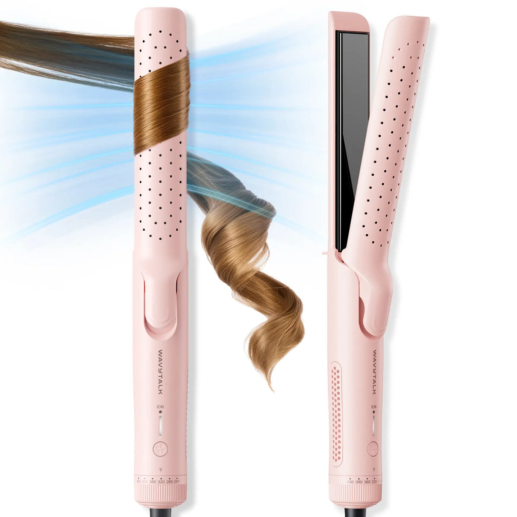 Wavytalk Whirlwind Curl | 360° Airflow Straightener & Curler