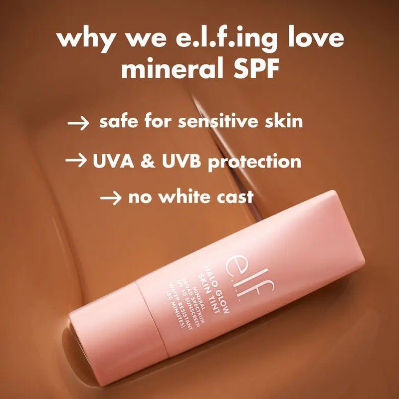 e.l.f. Halo Glow Skin Tint SPF 50 | Hydrating Mineral Skin Tint