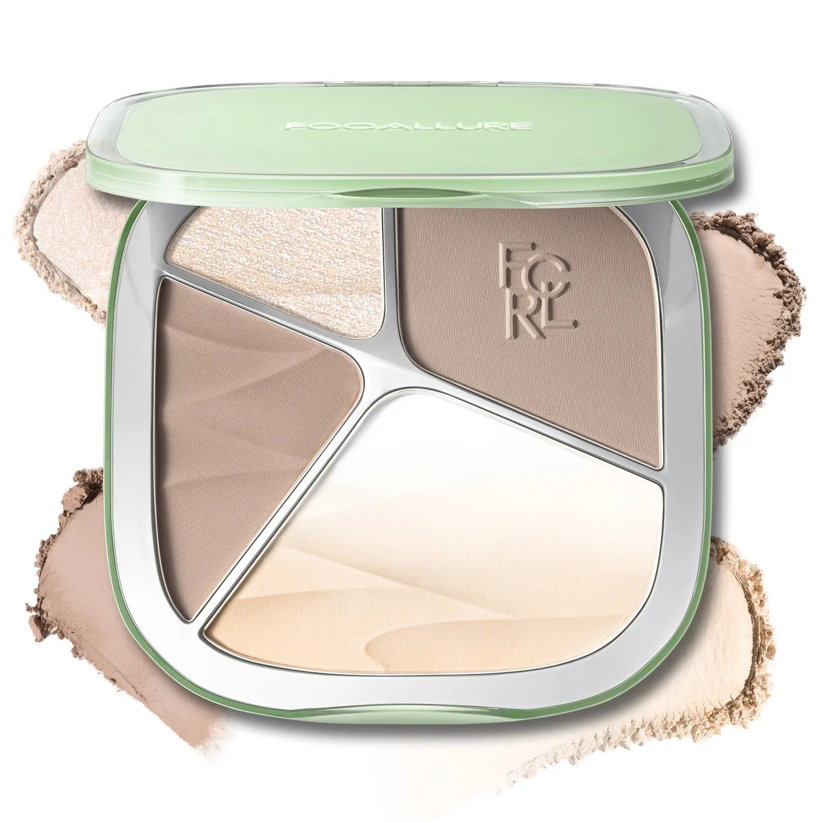 FOCALLURE Gradient Highlighter Contour Palette | 5-Shade Face Palette