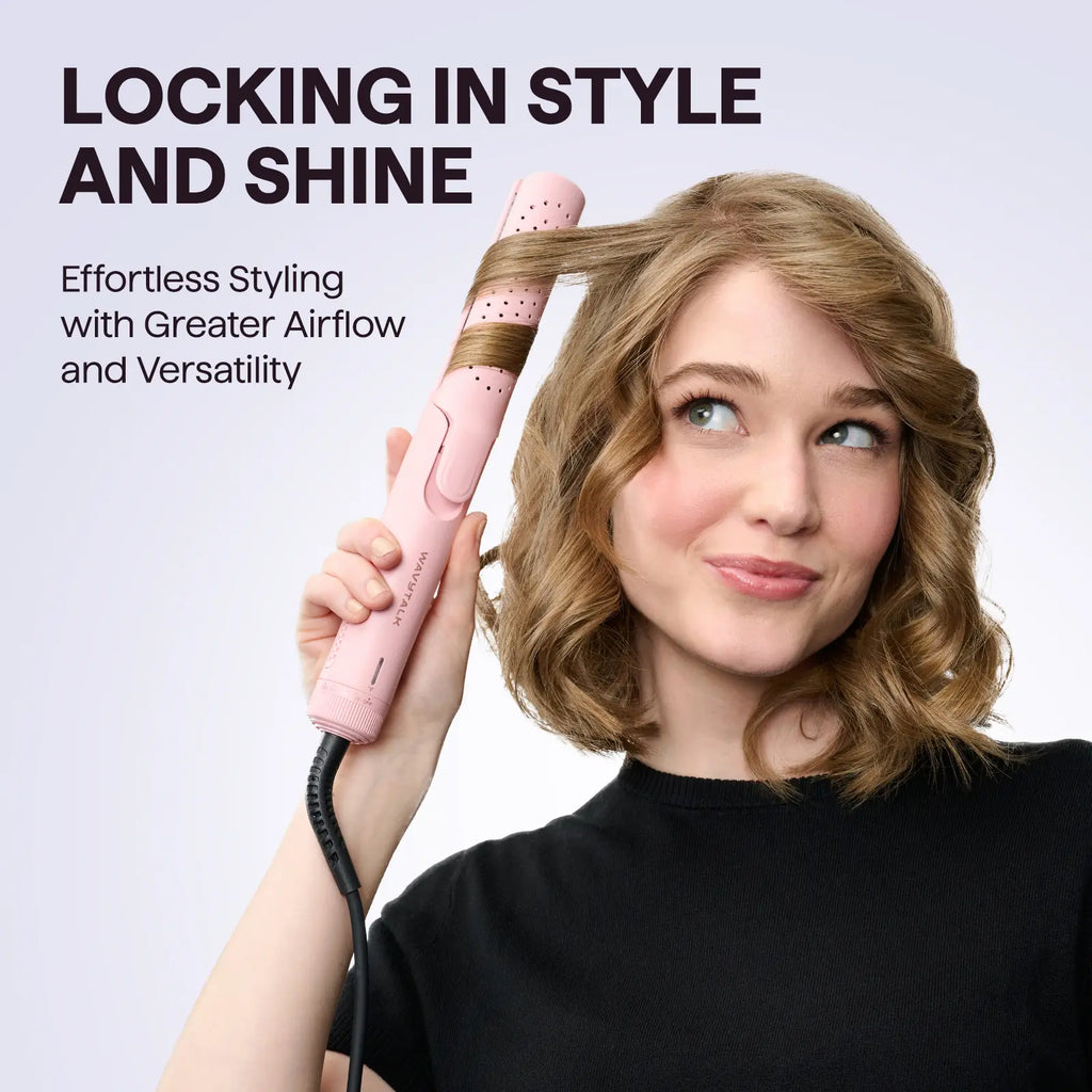 Wavytalk Whirlwind Curl | 360° Airflow Straightener & Curler
