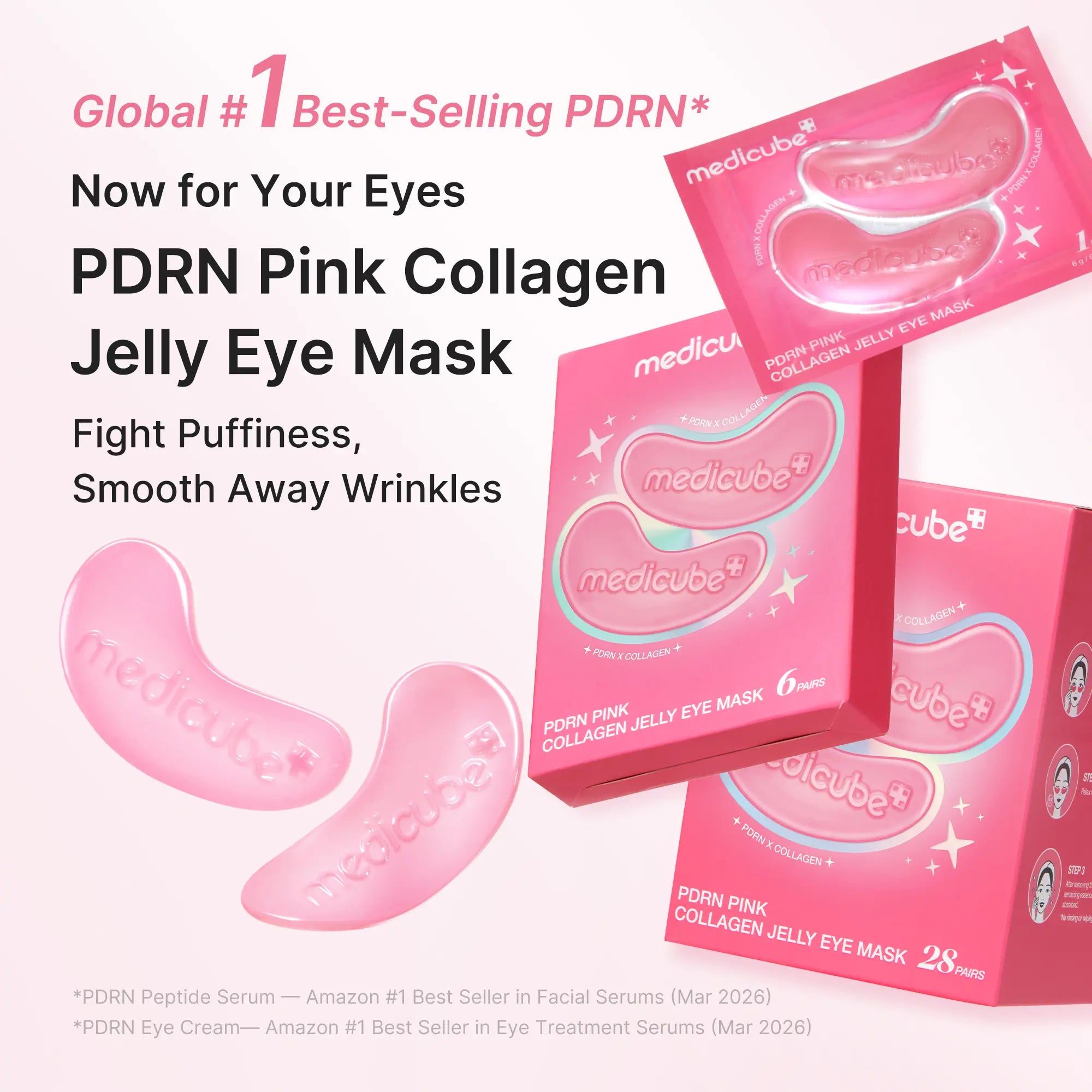 Medicube PDRN Pink Collagen Jelly Eye Mask | Hydrogel Eye Patches