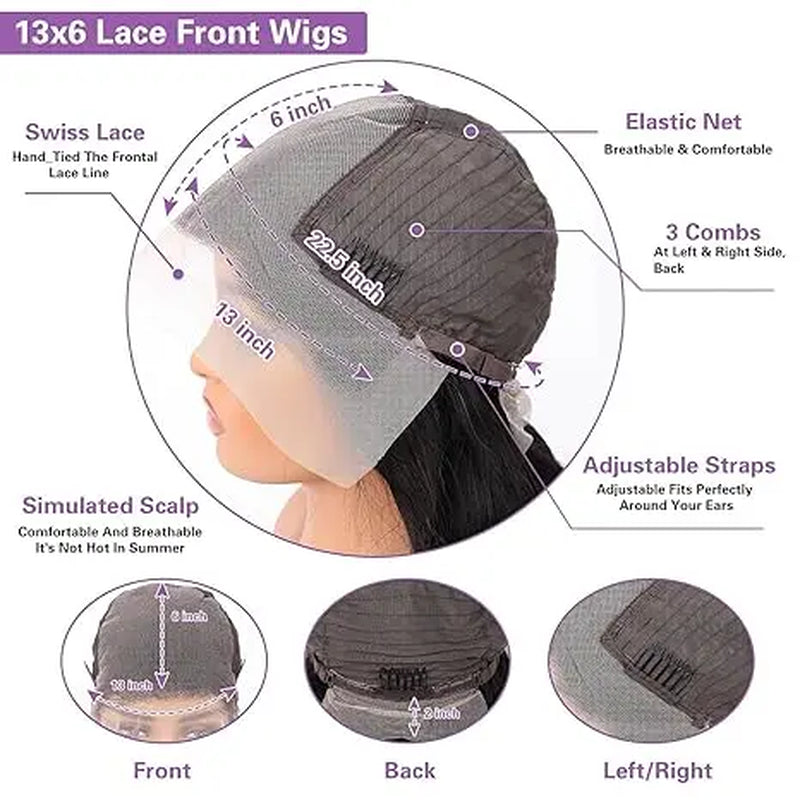 Tuneful 13x6 Body Wave Lace Front Human Hair Wig — Pre-Plucked 180% Density HD Lace